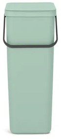 Brabantia Sort & Go Afvalemmer - 40 liter - hengsel - jade green 212826