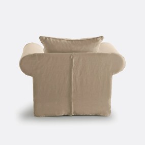 Fauteuil dik linnen, superieur comfort, Adelia