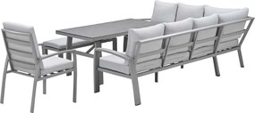 Garden Impressions Cameron lounge dining set 5-delig links - taupe
