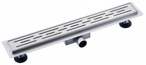 Saniclass 2.0 douchegoot 60cm - met rooster - met vloerflens - RVS YZ-A60-Basic-drain