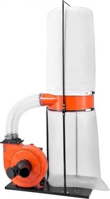 VEVOR stofafzuigsysteem, 1868,91 m³/u, stofafzuiging van 2,5 micron, zaagselafzuigsysteem van 1,5 pk met stofzak van 132,5 l en filterzak van 159 l, spaanderafzuigsysteem, ideaal voor spaanderafzuiging