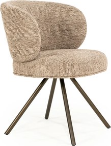 Eleonora Jayson Eetstoel Brons Frame Taupe