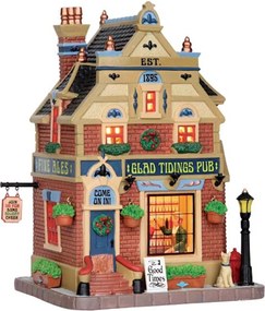 Lemax - 'Glad Tidings Pub' - Verlicht gebouw - Exclusief adapter
