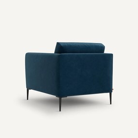 Fauteuil in fluweel, Oscar design E. Gallina