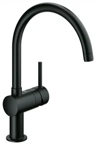 GROHE Minta Keukenkraan - hoog - draaibare ronde uitloop - mat zwart 32917ks0