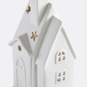 Kaarshouder huis, in keramiek, Caspar