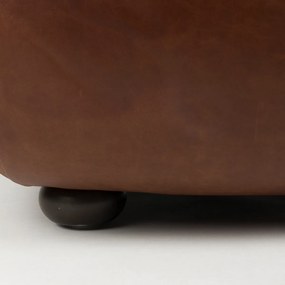 Dutchbone Wyatt Lounge Fauteuil Leer Chocolate