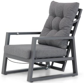 Stoel en Bank Loungeset Aluminium Grijs 4 personen Lifestyle Garden Furniture Batala