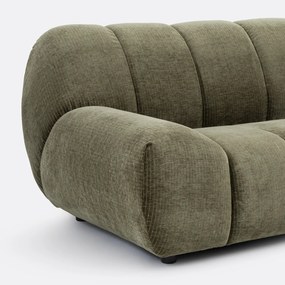 Vintage ribfluwelen hoekbank, Nuria