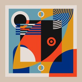 Foto Abstract vector geometric with bauhaus style, Taufik Ramadhan