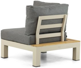 Loungeset 6 personen Aluminium/Teak Taupe Lifestyle Garden Furniture Vittoria