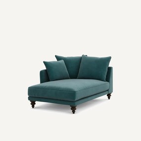 Longchair in fluweel, Lazare