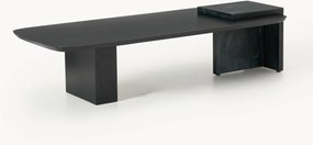Salontafel Naida van eikenhout en marmer