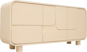 Beige Dressoir Organisch 180 Cm - 180x40x80cm.