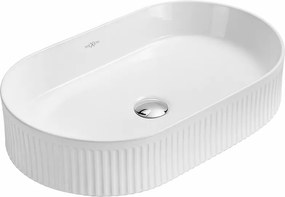 Mexen Grovo bovenbouw gootsteen gegroefd 49 x 31 cm, wit - 22304900