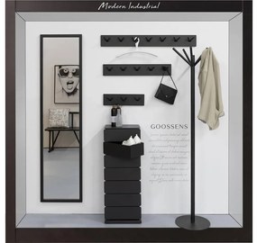 Goossens Wand Kapstok Pull, Wand kapstok 14 haken