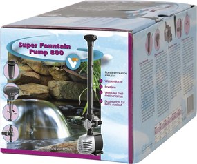 VT Super Fountain Pump 800 - fonteinpomp met waterbel en fonteinkop