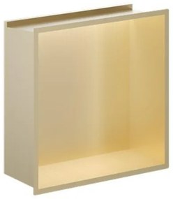 Crosswater Douche Nis - 30.5x30.5cm - LED-lichtstrip - geborsteld messing NI305305LF