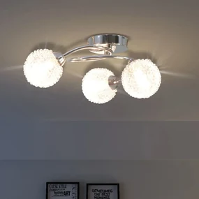 vidaXL Plafondlamp met 3 LED-lampen G9 120 W