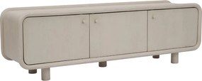 Beige Tv-meubel Met Ronde Hoeken 160 Cm - 160x43x50cm.