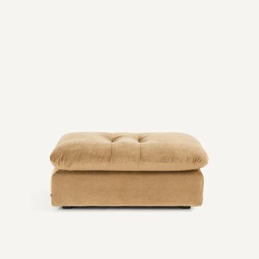 Modulaire voetensteun in linnen fluweel, GIULIANO