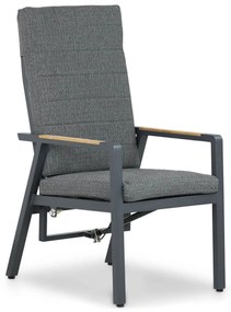 Tuinset 6 personen 240 cm Aluminium/teak Grijs Lifestyle Garden Furniture Marseille/Borello