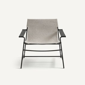 Bi-materiaal en stalen metalen fauteuil, Alonzo