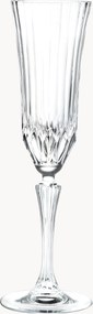 Kristallen champagneglazen Adagio met reliëfpatroon, 6-delig