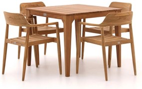 Bellagio Balba/Bruca 90cm dining tuinset 5-delig stapelbaar