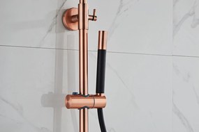 Saniclear Copper Pro opbouw regendouche 30cm hoofddouche zwart koper
