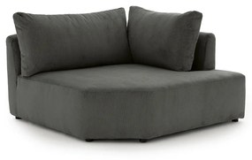 Moduleerbare hoekbank ribfluweel, Monica