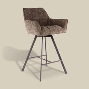 Draaibare Barstoel Taupe Renegade Stof