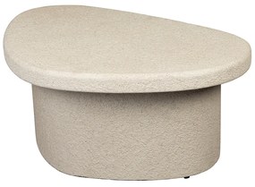 Dutchbone Veda Salontafel Kiezel Vorm Wit - 74 X 49cm.