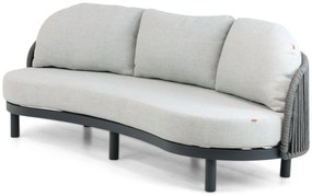 Stoel en Bank Loungeset 2 personen Aluminium/rope Grijs  Santika Furniture Santika