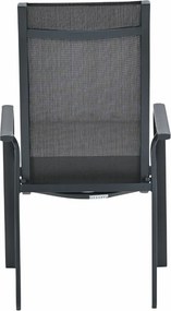 Garden Impressions Siena tuinstoel stapelbaar - donker grijs