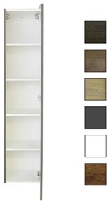 Sanicare kolomkast met chromen greep 33,5x160x32cm grey-wood