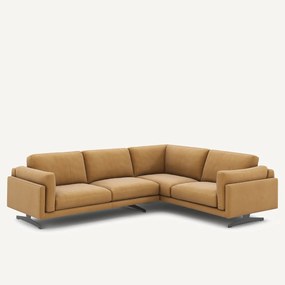 Hoekbank in fluweel linnen, César