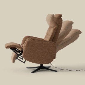 Elektrisch Verstelbare Stoel Stof Terracotta