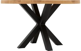 Goossens Eettafel Blade, Strak blad rond 140 x 140 cm 6 cm dik