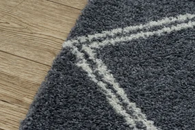 Tapijt BERBER ASILA B5970 grijskleuring / witrand ,  Barber , marokkaanse shaggy