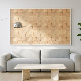 3D Houten Wandpaneel | Rubberwood | 30×30 cm | Wanddecoratie