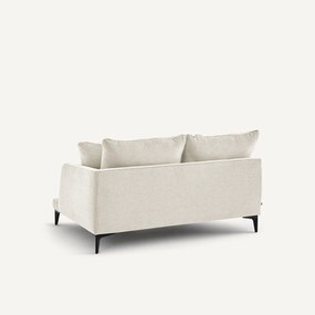Halve bank, 2zit van polyestermix, MODERNISTE