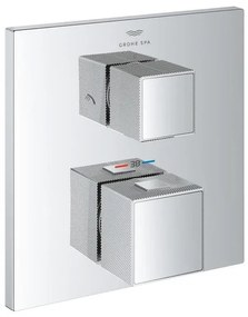 Grohe Grohtherm cube afdekset thermostaat m/omstel chroom 24428000