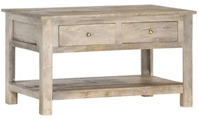 vidaXL Salontafel 82x52x47 cm massief mangohout