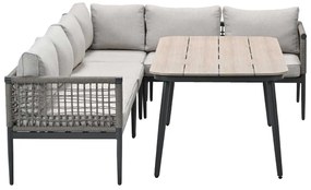 Garden Impressions Burela lounge dining set 5-delig rechts - taupe
