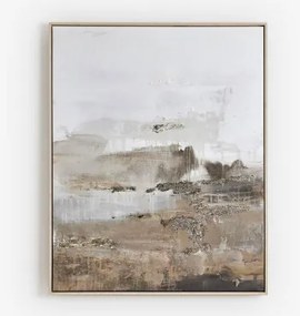 Decoratief Schilderij 80x100 Cm Handgeschilderd Op Canvas Rovik Natuurlijke Kleuren - Sklum