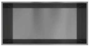 Hotbath &More inbouwnis 30x60x10cm geborsteld gunmetal PVD