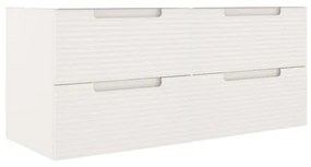 Adema Prime Balance Wastafelonderkast - 120x55x44.9cm - 4 lades - Geintegreerde greep - MDF - mat cotton (beige) 88168_2x