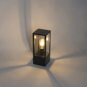 Staande buitenlamp zwart met smoke 40 cm IP44 - Charlois