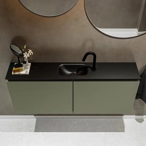 Mondiaz Ture 120cm toiletmeubel army met wastafel urban midden 1 kraangat